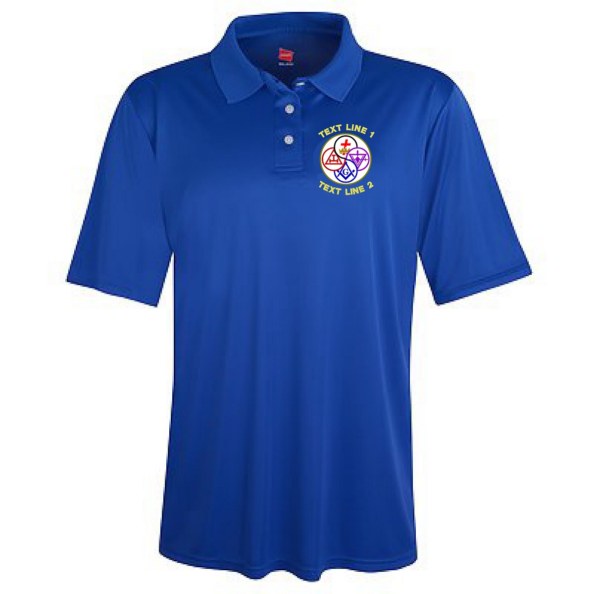 (image for) York Rite Moisture Wicking Polyester Polo #908
